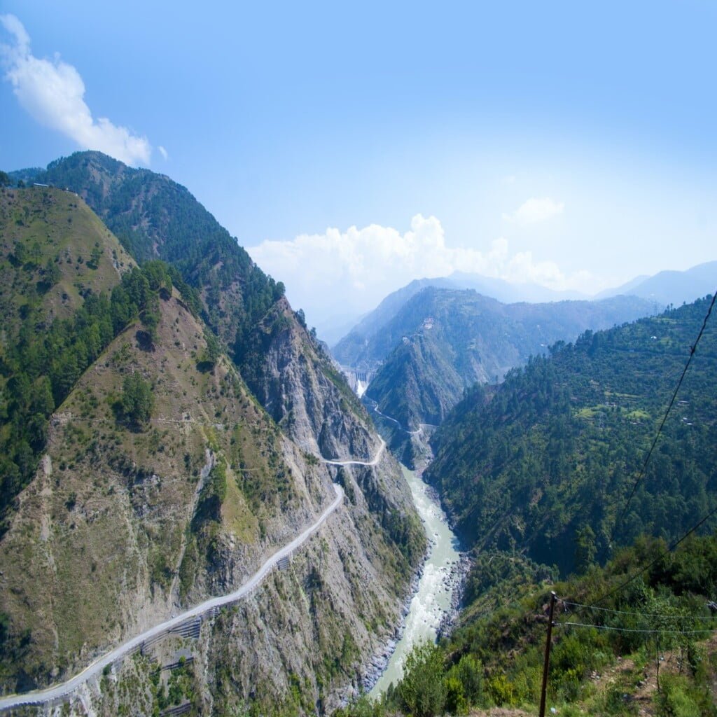 Beautiful mountain landscape of Jammu and Kashmir state, India