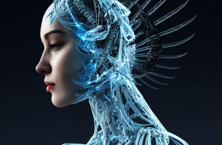 beautiful woman human robot artificial intelligence