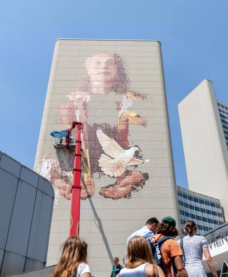 A huge mural covering an area of ​​1,000 square meters was completed in Vienna’s UNO City on Thursday.