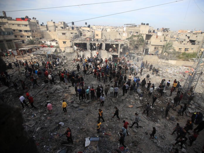 Gaza under attack, Khan Yunis, 7.12.2023